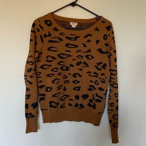 XS leopard print sweater.